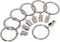 Iron Metal Curtain Clip Rings 1 1/2 Inch Interior Diameter Set of 10...