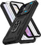 for Samsung Galaxy A35 5G Case with Slide Camera Cover & Screen Protector*2, A35-Case Build in 360° Rotating Ring Kickstand, Military Grade Protec...