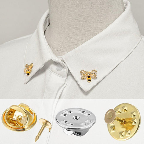 120 Pack Butterfly Clutch with Blank Pins,YuCool Pin Backs Tie Tacks Replacement for Craft& Jewelry Making -Locking Pin Backs(60 Silver and 60 Gol...