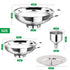 Canning Funnel with Strainer, Food Grade Funnel for Kitchen Use, Metal Large & Small Wide Mouth Funnels for Mason Jars, Stainless Steel & Dishwash...