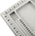 1Pc Bead Tray Necklace Design Board 32x24cm Gray Flocked Bead Design Board for Jewellery Making...