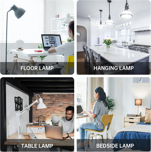 3 Color Temperature LED Light Bulb A19 3CCT Color Changing Bulbs,Energy Saving 9W(60W Equivalent) LED Bulb,Soft White-Daylight-Natural White,810LM...