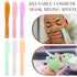 Qianyu 6Pcs Large Makeup Scoops Spatulas Plastic Cosmetic Spatula Face Mask Spoon Stick Applicator Beauty Spa Facial Skin Care Tools for DIY Cream...