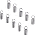 PH PandaHall 1000pcs Stainless Steel Coil Cord Ends 2.5mm Inner Diameter Mini Tube Cord Cap Tip Leather Cord Ends Caps 10mm Long Necklace Spring F...