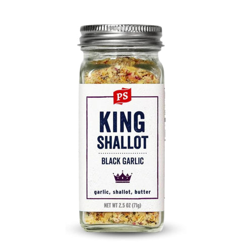 PS Seasoning King Shallot- Black Garlic Seasoning, All-Purpose Garlic Seasoning Blend, Seasoning Shaker with Butter, Garlic and Shallots...