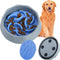 2-In-1Plastic Dog Bowl with Silicone Slow Feeder Insert, Silicone Puppy Slow Feeder Bowl with Suction Cups for Small, Medium and Large Dogs & Cats...