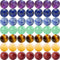 7 Chakra Natural Stone Beads Mixed 100pcs 8mm Round Genuine Real Stone Beading Loose Gemstone Amethyse Color DIY Smooth Beads for Bracelet Necklac...