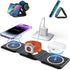 3-in-1 Foldable Magnetic Fast Charging Pad | MagSafe Wireless Travel Charger for Multiple Apple Products | iPhone 15/14/13/12/11 Plus Pro Max | iW...