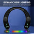Neckband Bluetooth Speaker, Neck Speaker Bluetooth Wireless with True 3D Stero Sound, Wearable Speaker with Dynamic GRB & AUX, Portable Soundwear ...