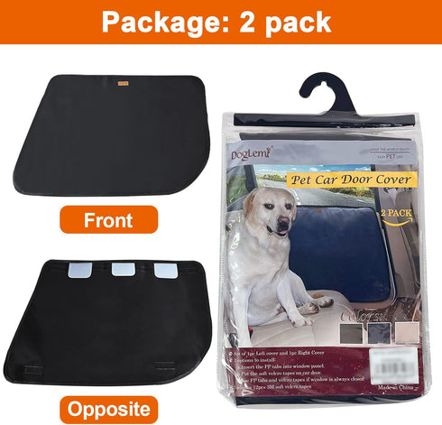 DogLemi 2 Pack Dog Car Door Protector, Car Door Covers for Dogs, Anti-Scratching Waterproof Vehicle Door Cover Guard 600D Oxford Durable for Pet T...