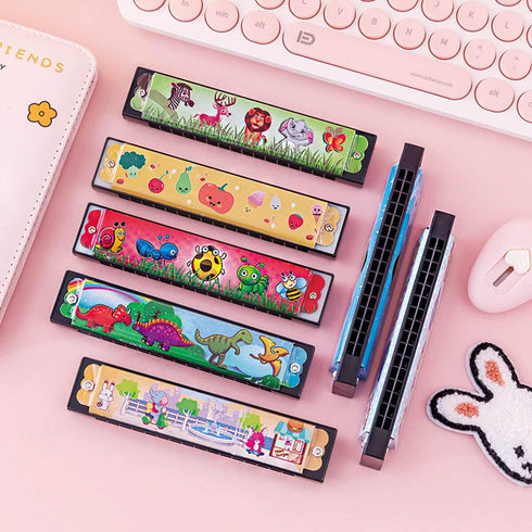 Kids Harmonica Party Favors, 12Pcs Harmonicas for Kids Musical Instrument Toy Gift, 16 Holes Toddlers Harmonica, Kids Party Favors Goodie Bags Stu...