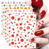 JMEOWIO 12 Sheets Fruit Nail Art Stickers Decals Self-Adhesive Pegatinas Uñas Strawberry Watermelon Lemon Nail Supplies Nail Art Design Decoration...