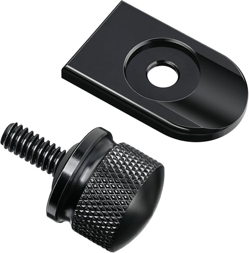 Amazicha Black Seat Bolt Tab Screw Mount Knob Cover Fit for Harley Touring 1996-2024...