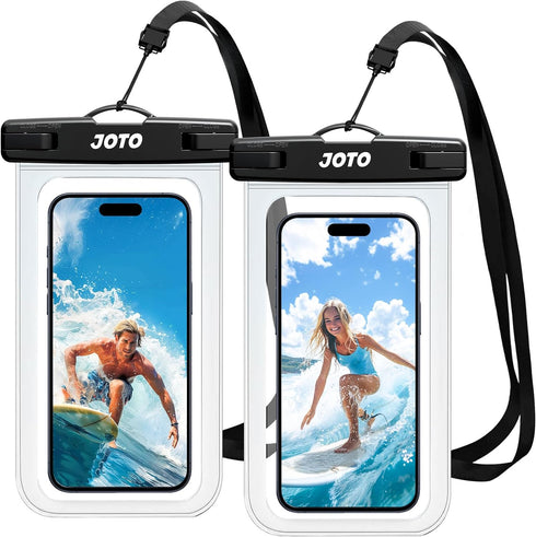 JOTO IPX8 Waterproof Phone Pouch Case, Underwater Dry Bag for Phone Protector for iPhone 15 14 13 12 11 Pro Max, Galaxy S24 S23 S22 Ultra Pixel to...