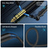 3.5 mm to 6.35 mm Stereo Audio Cable 6.6 Feet, 1/8 to 1/4 TRS Audio Cable with Zinc Alloy and Nylon Braid for Guitar, Laptop, Home Theater Devices...