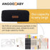 ANGOOBABY Small Pencil Case Student Pencil Pouch Coin Pouch Cosmetic Bag Office Stationery Organizer for Teen School - Black...
