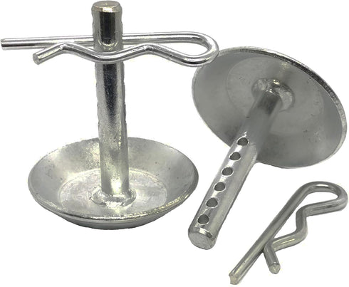 (2 Pack) 2205071 2208864 Hardened Steel Snow Plow Non Slip Base with Quick Release Cotter Pins...