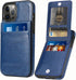 iPhone 13 Pro Wallet Case with Credit Card Holder for Women Men PU Leather Wallet Case for iPhone 13 Pro Case 6.1 inch (Blue)...