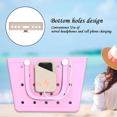Phone Holder Compatible with Bogg Bag, Soft Silicone Bogg Bag Accessories Charms Baseball,Universal Bogg Accessories Fits for iPhone and Android P...