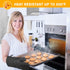 IXO 6Pcs Oven Mitts and Pot Holders, 500? Heat Resistant Oven Mitts with Kitchen Towels Soft Cotton Lining and Non-Slip Silicone Surface Safe for ...