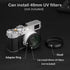 Haoge LH-X53B 3in1 Lens Hood with Adapter Ring with Cap Set for Fujifilm X100VI Fuji FinePix X70 X100 X100S X100T X100F X100V Camera Black replace...