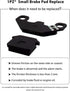 1PZ SSR-SD2 Brake Pads 2pcs Replacement for SDG SSR 50cc 70cc 110cc 125cc 140cc Thumpstar Coolster Orion Demon Stomp BSE Kayo Lifan YX Pit Dirt Bi...
