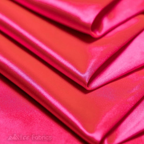 4 Way Stretch Silky Spandex Satin Fabric by The Yard - 60" Wide Shiny Satin Spandex Fabric for Dresses, Active Wear, Yoga Pants, Table Cloth - Thi...