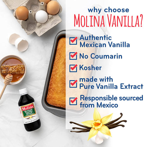 Molina Mexican Vanilla Blend Extract - Original, 8.3 Fl Oz...