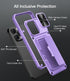 for iPhone 15 Pro Max Wallet Case with Card Holder & Sliding Camera Cover & Kickstand, Heavy Duty Protective Shockproof Sturdy Hard Back & TPU Edg...