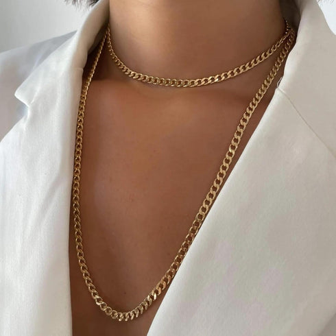 Jabogrii 16.4 Feet Gold Chain for Jewelry Making Stainless Steel Jewelry Making Chains Curb Cuban DIY Necklace Bracelet Flat Chain Findings...