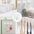 AROIC 58 Packs Adhesive Hooks for Hanging, Hook Heavy Duty Self Adhesive Wall Hooks 20 lbs / 9 kg (Max), Removable, Waterproof Hook for Bedroom Ki...