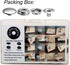 108pcs 15mm Stainless Steel Fastener Snap Press Stud Cap Button Marine Boat Canvas Line 24(4 Components, 5pcs for Each)...
