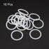 uxcell Silicone O-Rings, 20mm OD 16mm ID 2mm Width VMQ Seal Gasket for Compressor Valves Pipe Repair, White, Pack of 16...