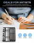 Nicpro 4 Pack 0.5mm Mechanical Pencil Set with Case, Metal Mechanical Pencil Drafting Pencil Lead 0.5mm for Artist Writing, Sketching, Drawing, 8 ...