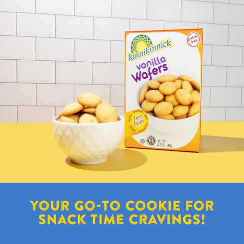 Kinnikinnick - Vanilla Wafers - Gluten Free, Allergy Friendly Cookies - 6.3 oz. Boxes - 2 Pack...