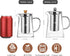 CNGLASS Glass Teapot with Infuser,24oz Clear Glass Tea Kettle with Removable Stainless Steel Strainer,Stovetop Safe Glass Teapot for Blooming and ...