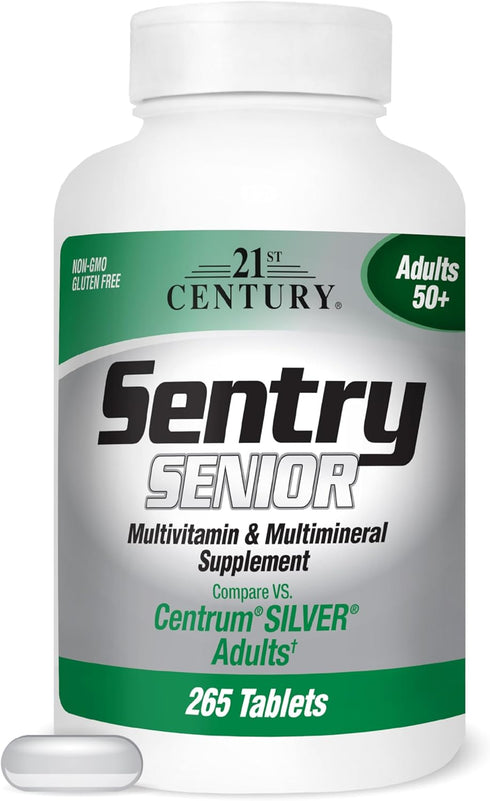 21st Century Sentry Senior Tablets, 265 Count...