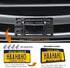Aootf Front License Plate Mounting Kit- License Plate Bracket & Black Aluminum Car Tag Holder Cover Fit No Drilling Hole Front Bumper, Universal A...