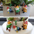 Set of 3 Cute Climbing Gnome Figurines Flower Pot Hugger, Resin Hanging Gnomes Statue Outdoor Decor Fence Ornaments for Patio Lawn Garden Yard...