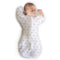 Amazing Baby Transitional Swaddle Sack with Arms Up Half-Length Sleeves and Mitten Cuffs, Medium, 3–6 months, 14-21 lbs, Tiny Elephants, Pink (Arm...