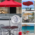 AIEX 2 Inch 4 Sets Patio Table Umbrella Hole Ring and Cap Set Silicone Transparent Including 4 Rings and 4 Stoppers...