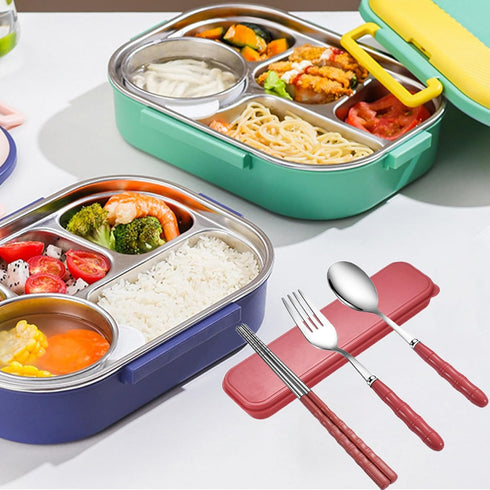 Travel Utensils Portable Silverware Cutlery Set Stainless Steel Reusable Flatware Portable Fork Spoon Chopsticks with Case for Camping Picnic Hiki...