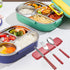 Travel Utensils Portable Silverware Cutlery Set Stainless Steel Reusable Flatware Portable Fork Spoon Chopsticks with Case for Camping Picnic Hiki...