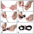 12 Pack Reusable Cable Zip Ties, 4.5 Inch Elastic Silicone Cord Organizer Straps for Bundling and Organizing Phone Charging, Cable Wire, Headphone...