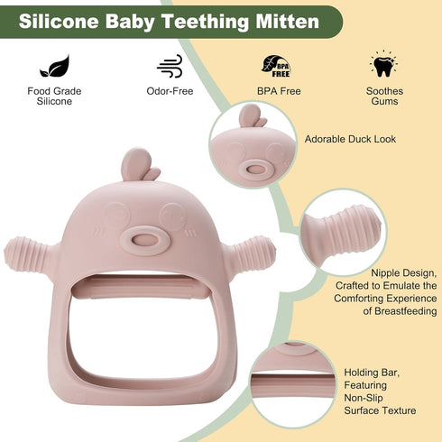 Breastmilk Popsicle Mold & Baby Fruit Feeder Pacifier with Teething Mitten, 3 Extra Nipples and Storage Bag, BPA Free, Dishwasher Safe, Ideal for ...