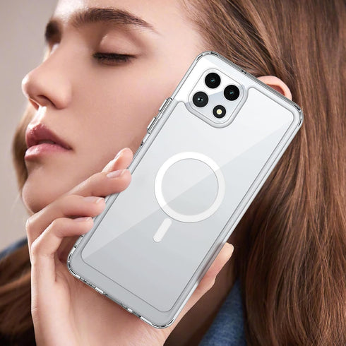 Osophter for Revvl 7 5G Case: Clear Transparent Phone Cover?Military-Grade Protection??Anti-Yellowing? for T-Mobile Revvl 7 5G Magnetic Case-Clear...