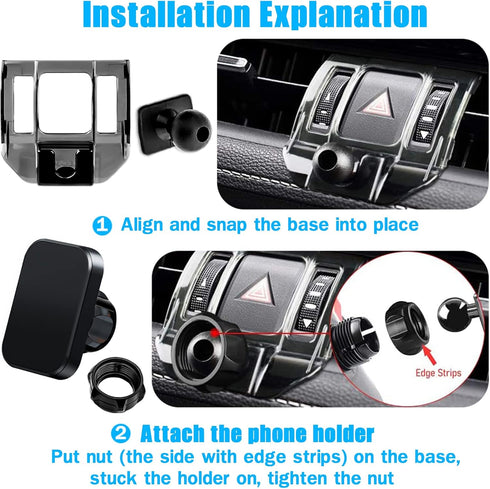Phone Mount, Car Stand Holder, Only for (Toyota RAV4 2019 to 2024 Premium XLE, Adventure, TRD Off-Road, Limited, Hybrid XSE), Must with Adjustment...