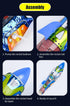 Rocket Balloon Launcher 2pcs, Finger-Press-to-Launch Rocket Balloons, Pop-Up Rocket Flying Toys Outdoor Sport for Adults and Kids, Excellent for P...