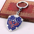 DeltaHalo | Link Shield Keychain Legend of Zelda Keyring |"Thin-Tin" Super Light Weight Metal Keychain (Blue), Small...
