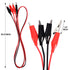 5 Groups 1M Test Leads Set with Alligator Clips,Red and Black Alligator Clips, Clips Electrical, Double-Ended Jumper Wires...